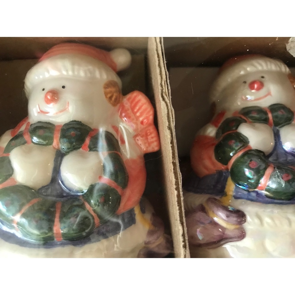 Holiday Snowman Salt and Pepper Shakers